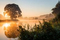 zonsopkomst Overijsselse Vecht (2:3) van Lolke Bergsma thumbnail