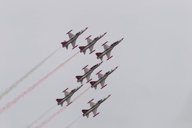 Turkish Stars van onderen vastgelegd in perfecte formatie van Thijs Schouten