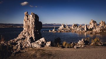 Limestone Tuff Formation at Natron Lake Mono Lake in Sierra Nevada California USA by Dieter Walther