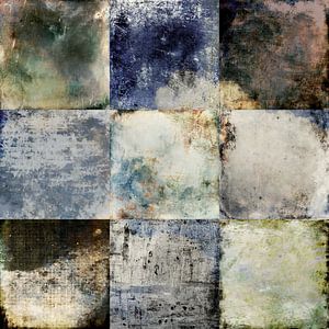 Grunge Patchwork in Erdfarben