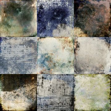 Grunge patchwork in aardekleuren van Western Exposure
