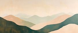 Mountain landscape abstract by Poster Art Shop