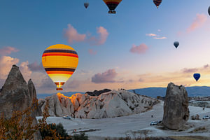 Feuerballon am Himmel