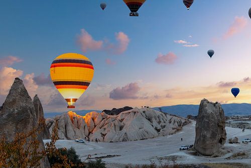 Vuurballon in de lucht