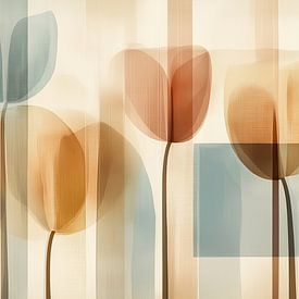Abstracte tulpen van Imagine