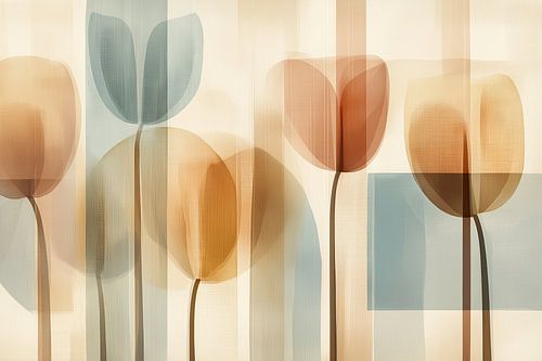 Tulipes abstraites sur Imagine