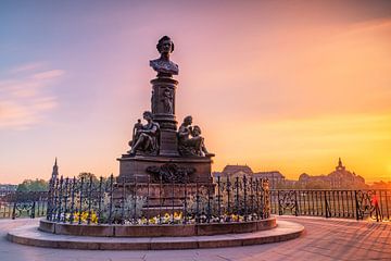 Dresden in de vroege ochtend