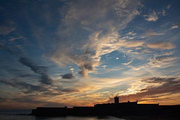 Dansende wolken in de zonsondergang van marijke.jpg