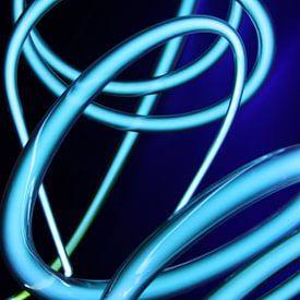 Neon buis spiralen blauw von Lila Lizz