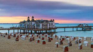 Sonnenuntergang am Strand von Sellin, Rügen, Deutschland