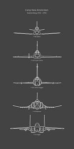 Flugzeugtypen Soesterberg grau