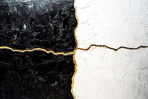 Abstrakt mit goldener Linie
