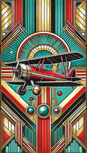 Art Deco aeroplane by Eric Nagel