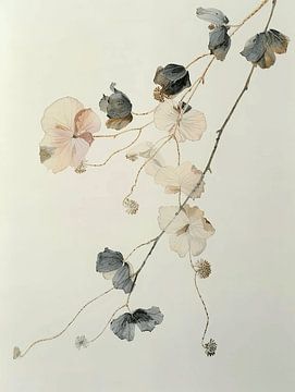 Fleurs, style japonais sur Japandi Art Studio