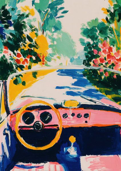 Impressionistisches Auto-Interieur von Niklas Maximilian