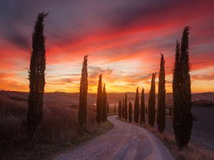 Toscane zonsondergang, Rostov Anton van 1x