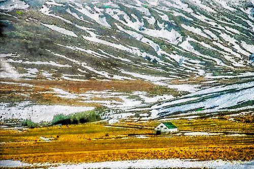 Iceland along the road