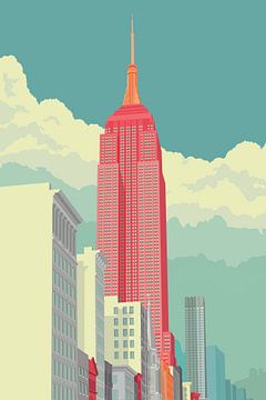 5th Avenue NYC - Empire State Building sur Remko Heemskerk