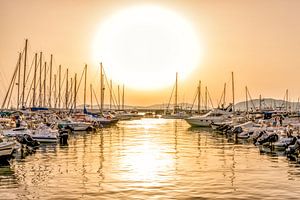 Sonnenuntergang in der Marina von Rene Siebring