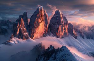 Stille Schönheit der Dolomiten
