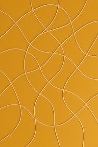 Modern Verspielte Linien in modernem Relief in Senfgelb