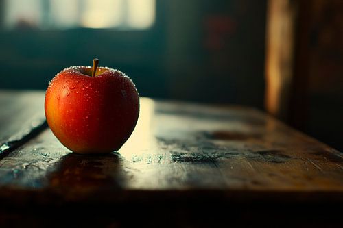 Frischer roter Apfel