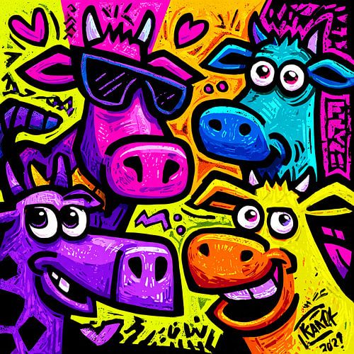 Pop art cows no. 2