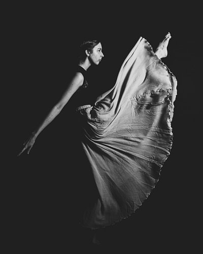Ballet Fotografie Canvas – Balletdanser Zwart-Wit Wanddecoratie 16