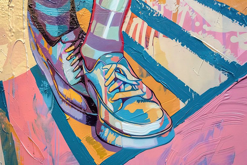 Modern Abstract | Legs and Feet by Eye catching paintings