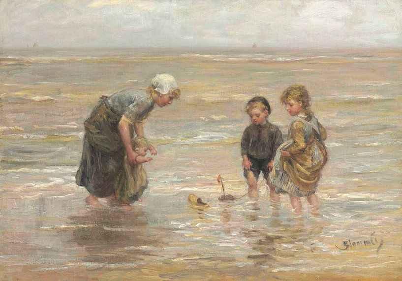 Speeltijd op het strand, Bernardus Johannes Blommers van Meesterlijcke Meesters