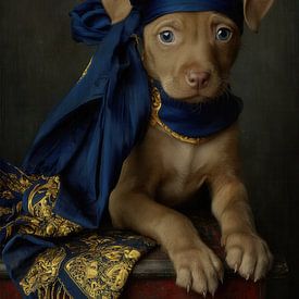 Le philosophe oriental - Dog portrait Old Masters sur Jorali Beaux-Arts