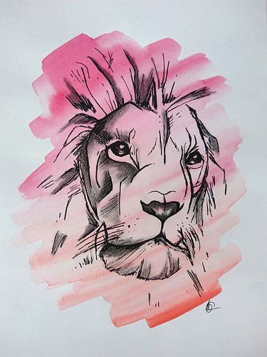 KING - Drawing x Watercolor by Claudia Maglio