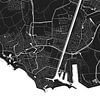 Flushing - Black and white map by MDRN HOME