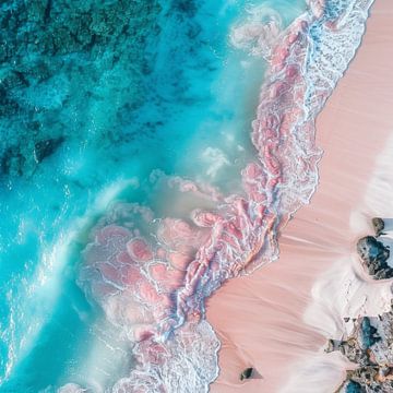 Pastel-coloured dream beach by Poster Art Shop