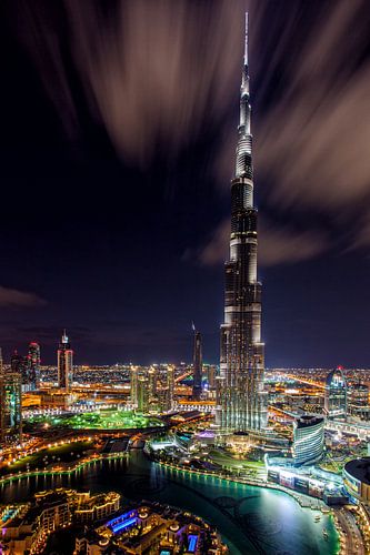 Burj Khalifa at night by Tilo Grellmann