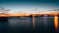 Port of Wiek by night (Rügen)