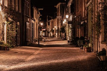La ville de Deventer la nuit sur Dave Verstappen