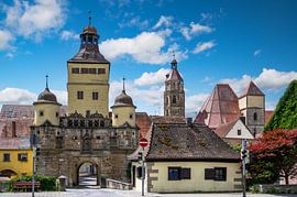 Historic old town centre of Weissenburg in Bavaria by ManfredFotos