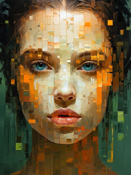Modern Abstract Portret van SPEQ ART
