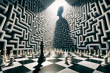 Échec et mat dans le labyrinthe : stratégie de la pensée sur artefacti