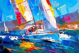 Sailboat painting by ARTemberaubend