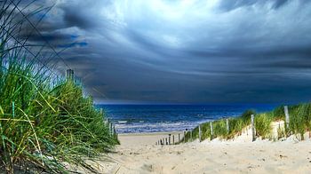 Orage au bord de la mer