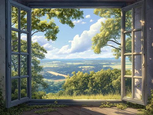 prachtig uitzicht vanuit de kamer