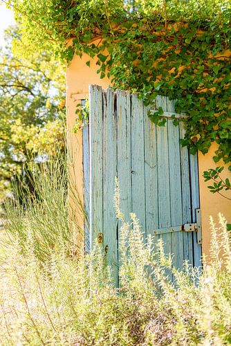 Provence blauwe deur