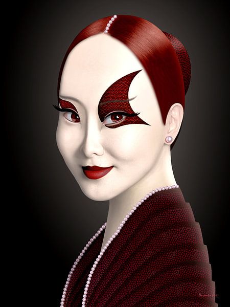 Lady In Red (Alternative) by Ton van Hummel (Alias HUVANTO)