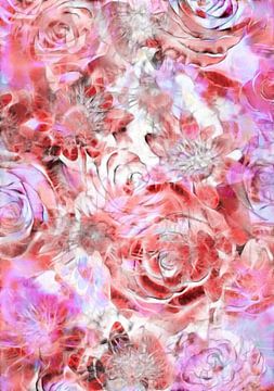 Bloemendroom in roze van Claudia Gründler