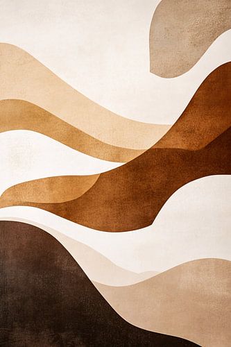 Minimalistisch abstract landschap kunst