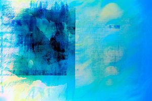 Nach dem Sturm - Abstraktes Meer in Blau