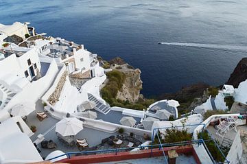 Santorini caldera vulkaan van haroulita