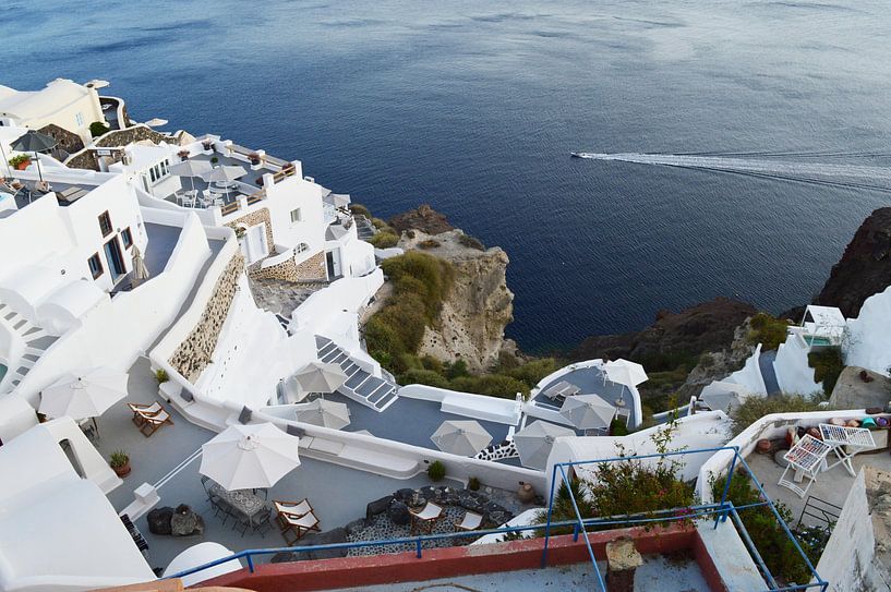 Volcan de la caldeira de Santorin par haroulita